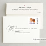 "Winter Flourish" - Save the Dates in Crimson by Annie Clark - FREE Recipient Addressing