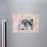 "Velvet Cherry" - Save the Dates in Blush by Sarah Rosenthal - Magnet Front