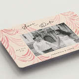 "Velvet Cherry" - Save the Dates in Blush by Sarah Rosenthal - Detail
