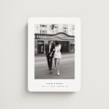"Framed Minimalist" - Save the Dates in Silk by Kelly Schmidt - Front