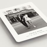 "Framed Minimalist" - Save the Dates in Silk by Kelly Schmidt - Detail