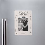 "Bow" - Save the Dates in Tuxedo by Corinne Malesic - Magnet Front