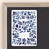 "Wildflower Floral" - Save the Dates in Navy by Katharine Watson - Front