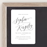 "Nothing Compares To You" - Save the Dates in Cream by Design Lotus - Front