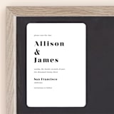 "Modern Love" - Save the Dates in Charcoal by ASQ Studio - Front