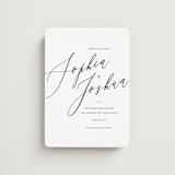 "Crescendo" - Save the Dates in Snow by Griffinbell Paper Co. - Magnet Front