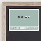 "Shades" - Save the Dates in Celadon by Olive and Violet - Front