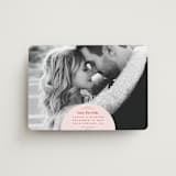 "News!" - Save the Dates in Strawberry by Claudia Orengo - Magnet Front