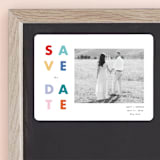 "Pop of Color" - Save the Dates in Cloud by Katt Jones - Front