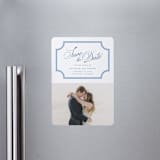 "Marenza" - Save the Dates in Bluebell by Jessica Williams - Magnet Front