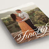 "Finally Getting Married" - Save the Dates in Cotton by Jill Means - Detail