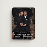 "And here we are" - Save the Dates in Marble by Lea Delaveris - Magnet Front