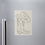 "Lariat" - Save the Dates in Sand by Jelena Vuletic - Magnet Front