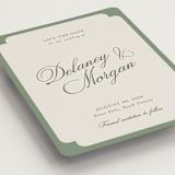 "classic bold border" - Save the Dates in Olive by Cass Loh - Detail