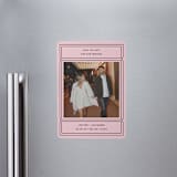 "Ticket" - Save the Dates in Gumdrop by Pati Cascino - Magnet Front