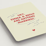 "Love Note" - Save the Dates in Latte by Helena Vitto - Detail