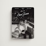 "Vintage Trip" - Save the Dates in Snow by Inkblot Design - Front