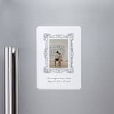"Sketched Frame" - Save the Dates in Diamond by Jenna Holcomb - Magnet Front