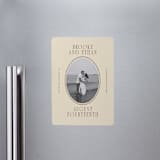 "Ethan" - Save the Dates in Buttercream by Angela Garrick - Magnet Front
