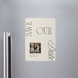 "True Romance" - Save the Dates in Buttercream by Olivia Goree - Magnet Front