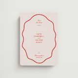 "Croquet" - Save the Dates in Cherry by Megan Davis - Front