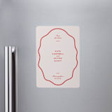 "Croquet" - Save the Dates in Cherry by Megan Davis - Magnet Front
