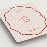"Croquet" - Save the Dates in Cherry by Megan Davis - Detail