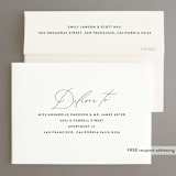 "Smitten" - Save the Dates in Ebony by Nicoletta Savod - FREE Recipient Addressing