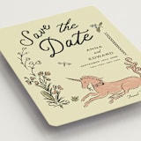 "Love Rests in a Garden" - Save the Dates in Oat by Helena Vitto - Detail