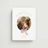 "Ruban en Fleur" - Save the Dates in Rose by Itsy Belle Studio - Magnet Front