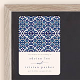 "Painted Tile" - Save the Dates in Ocean by Katharine Watson - Front
