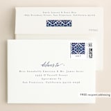 "Painted Tile" - Save the Dates in Ocean by Katharine Watson - FREE Recipient Addressing