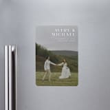 "Hold Tight" - Save the Dates in Ivory by Juneau Designs - Magnet Front