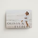 "Modern Classic Names" - Save the Dates in Onyx by Emily Betts - Magnet Front