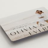 "Modern Classic Names" - Save the Dates in Onyx by Emily Betts - Detail