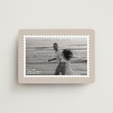 "Stamp" - Save the Dates in Taupe by Claire - Front