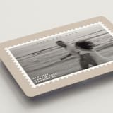 "Stamp" - Save the Dates in Taupe by Claire - Detail