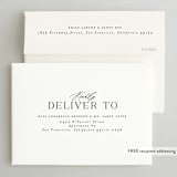 "Spaced" - Save the Dates in Tuxedo by Ashley Rosenbaum - FREE Recipient Addressing