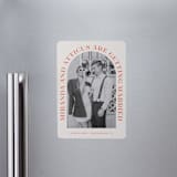 "Surrounding" - Save the Dates in Persimmon by Sarah Cohn - Magnet Front