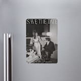 "classic timeless" - Save the Dates in Snow by Maja Cunningham - Magnet Front