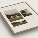 "savour" - Save the Dates in Linen by Bramble Studio - Detail