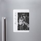 "Lovely Day" - Save the Dates in Onyx by Michelle Taylor - Magnet Front
