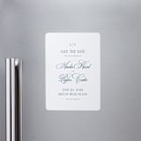 "Hilton" - Save the Dates in Ocean by Kelly Schmidt - Magnet Front