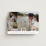 "Trio" - Save the Dates in Noir by Kimberly FitzSimons - Magnet Front