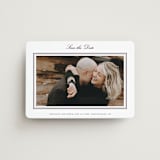 "Engraved names" - Save the Dates in Burgundy by Stacey Meacham - Front