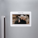 "Engraved names" - Save the Dates in Burgundy by Stacey Meacham - Magnet Front