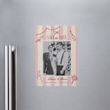 "Thompson" - Save the Dates in Rose by Jennifer Lew - Magnet Front