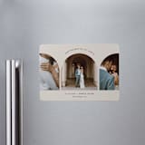 "Pure Elegance" - Save the Dates in Sand by Kristin Oliversen - Magnet Front
