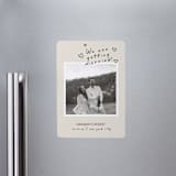 "Surprise!" - Save the Dates in Nero by Pati Cascino - Magnet Front