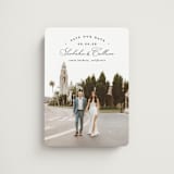 "Arched Type" - Save the Dates in Onyx by Erica Krystek - Front